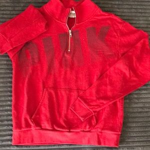 Victoria’s Secret PINK collection red crew neck